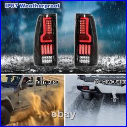 LED Tail Lights For 99-06 Chevy Silverado 99-03 GMC Sierra 1500 2500 3500 Clear