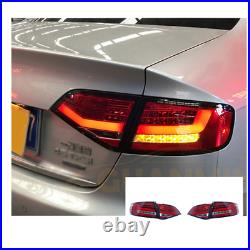 LED Tail Lights For Audi a4 2009-2012 Sequential Signal Smoke/Red Replace OEM