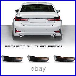LED Tail Lights For BMW 3 Series G20 M3 2019-2022 Start-up Animation Rear Smoked