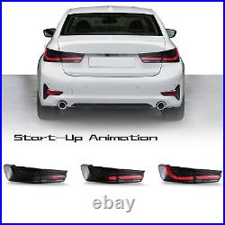 LED Tail Lights For BMW 3 Series G20 M3 2019-2022 Start-up Animation Rear Smoked