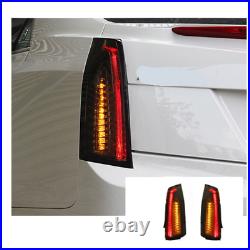 LED Tail Lights For Cadillac ATS 2014-2017 Sequential Signal Smoke Replace OEM