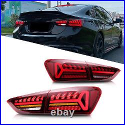 LED Tail Lights For Chevrolet Malibu Chevy 2019-2021 Animation Rear Lamps Red