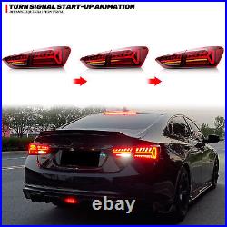LED Tail Lights For Chevrolet Malibu Chevy 2019-2021 Animation Rear Lamps Red