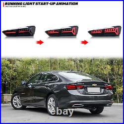 LED Tail Lights For Chevrolet Malibu XL 2019-2021 Sequential Smoke Rear Lamps