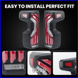 LED Tail Lights For Chevrolet Silverado 1500/2500/3500 2019 2020-2023 Rear Lamps
