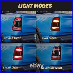 LED Tail Lights For Dodge RAM 1500 2019 20-2022 Rear LED Tail Lamps Lights LH+RH