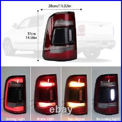 LED Tail Lights For Dodge RAM 1500 2019 20-2022 Rear LED Tail Lamps Lights LH+RH