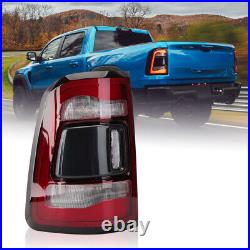 LED Tail Lights For Dodge RAM 1500 2019 20-2022 Rear LED Tail Lamps Lights LH+RH