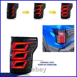 LED Tail Lights For Ford F-150 F150 Raptor 2015-2020 Sequential Rear Lamps