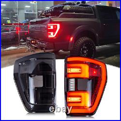 LED Tail Lights For Ford F-150 F150 XLT 2021 2022 2023 Sequential Rear Lamps