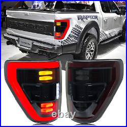 LED Tail Lights For Ford F-150 F150 XL STX 2021 2022 2023 Sequential Rear Lamps