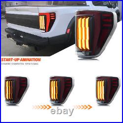 LED Tail Lights For Ford F-150 F150 XL STX 2021 2022 2023 Sequential Rear Lamps