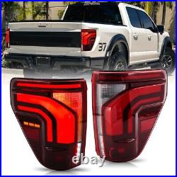 LED Tail Lights For Ford F-150 F150 XL STX 2021 2022 2023 Sequential Rear Lamps