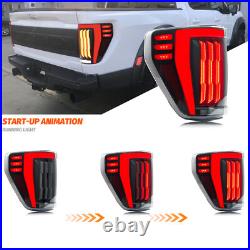 LED Tail Lights For Ford F-150 F150 XL STX 2021 2022 2023 Sequential Rear Lamps