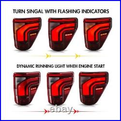 LED Tail Lights For Ford F-150 F150 XL STX 2021 2022 2023 Sequential Rear Lamps