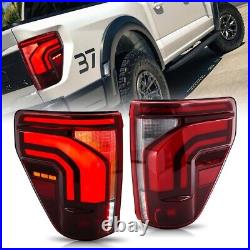 LED Tail Lights For Ford F-150 F150 XL STX 2021 2022 2023 Sequential Rear Lamps