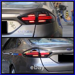 LED Tail Lights For Ford Fusion Mondeo 2013-2020 Dark Smoked Porsche Style 4PCS