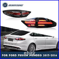 LED Tail Lights For Ford Fusion Mondeo 2013-2020 Dark Smoked Porsche Style 4PCS