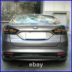 LED Tail Lights For Ford Fusion Mondeo 2013-2020 Dark Smoked Porsche Style 4PCS