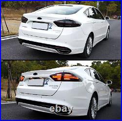 LED Tail Lights For Ford Fusion Mondeo 2013-2020 Dark Smoked Porsche Style 4PCS