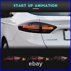 LED Tail Lights For Ford Fusion Mondeo 2013-2020 Dark Smoked Porsche Style 4PCS