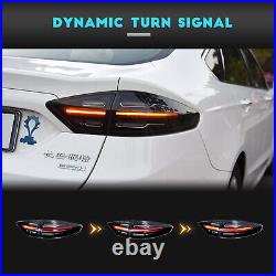 LED Tail Lights For Ford Fusion Mondeo 2013-2020 Dark Smoked Porsche Style 4PCS
