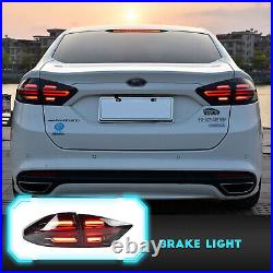 LED Tail Lights For Ford Fusion Mondeo 2013-2020 Dark Smoked Porsche Style 4PCS