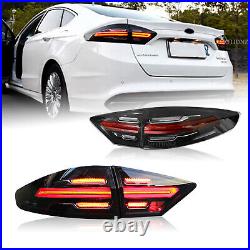 LED Tail Lights For Ford Fusion Mondeo 2013-2020 Dark Smoked Porsche Style 4PCS