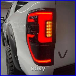 LED Tail Lights For Ford Ranger 2012-2018 Smoke Lens Signal Rear Lamp Assembly