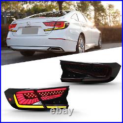 LED Tail Lights For Honda Accord 2018-2022 Rear lamp Start-up Animation Smoked