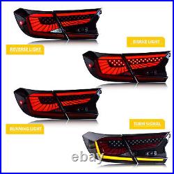 LED Tail Lights For Honda Accord 2018-2022 Sequential Animation Rear Lamps Smoke