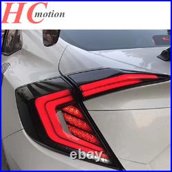 LED Tail Lights For Honda Civic 2016-2021 Smoke LED Rear Lamp Assembly Sedan