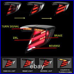 LED Tail Lights For Honda Civic Hatchback Type R 2016-2021 Start Up Animation