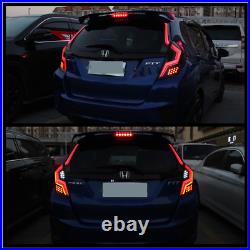 LED Tail Lights For Honda Fit / Jazz 2015-2018 Rear Lamps with startup Animation