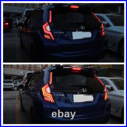 LED Tail Lights For Honda Fit / Jazz 2015-2018 Rear Lamps with startup Animation