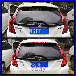 LED Tail Lights For Honda Fit / Jazz 2015-2018 Rear Lamps with startup Animation