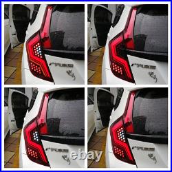 LED Tail Lights For Honda Fit / Jazz 2015-2018 Rear Lamps with startup Animation