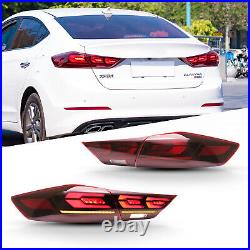 LED Tail Lights For Hyundai Elantra 2017 2018 Rear lamp Start-up Animation