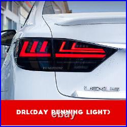 LED Tail Lights For Lexus ES350 ES 300h 2013-2018 Rear Lamps Smoke 4PCS Assembly