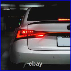 LED Tail Lights For Lexus IS250 300H 350F 2014-2020 Smoke Sequential Signal Lamp