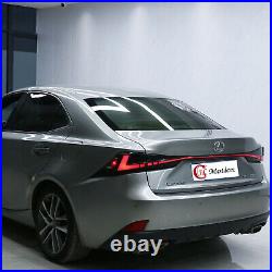 LED Tail Lights For Lexus IS250 300h 350 F 2014-2020 Smoke Start UP Animation