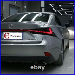 LED Tail Lights For Lexus IS250 300h 350 F 2014-2020 Smoke Start UP Animation