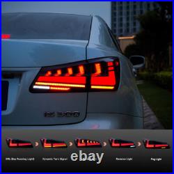 LED Tail Lights For Lexus IS250 IS350 ISF 2006-2013 Smoke Lens Sequential