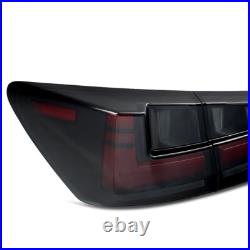 LED Tail Lights For Lexus IS250 IS350 ISF 2006-2013 Smoke Lens Sequential