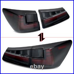 LED Tail Lights For Lexus IS250 IS350 ISF 2006-2013 Smoke Lens Sequential