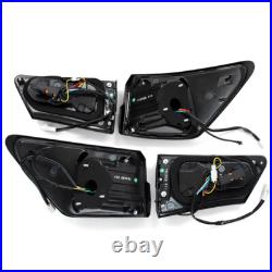 LED Tail Lights For Lexus IS250 IS350 ISF 2006-2013 Smoke Lens Sequential