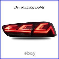 LED Tail Lights For Mitsubishi Lancer EVO EX 2008-2017 Smoked 4Pcs Rear Assembly