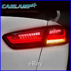 LED Tail Lights For Mitsubishi Lancer / EVO X 2008-2017 Rear Light Black Smoked