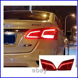 LED Tail Lights For Nissan Sentra 16-18 Sequential Signal Dark/Red Replace OEM