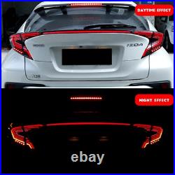 LED Tail Lights For Toyota CH-R Red CHR 2018 2019 2020 Roof Spoiler Rear C-HR